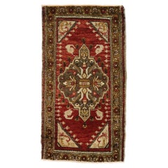 Vintage Turkish Yastik Oushak Carpet, Timeless Appeal Meets Stylish Durability