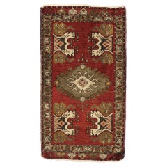 Alfombra turca vintage Yastik Oushak, el atractivo atemporal se une a la durabilidad con estilo