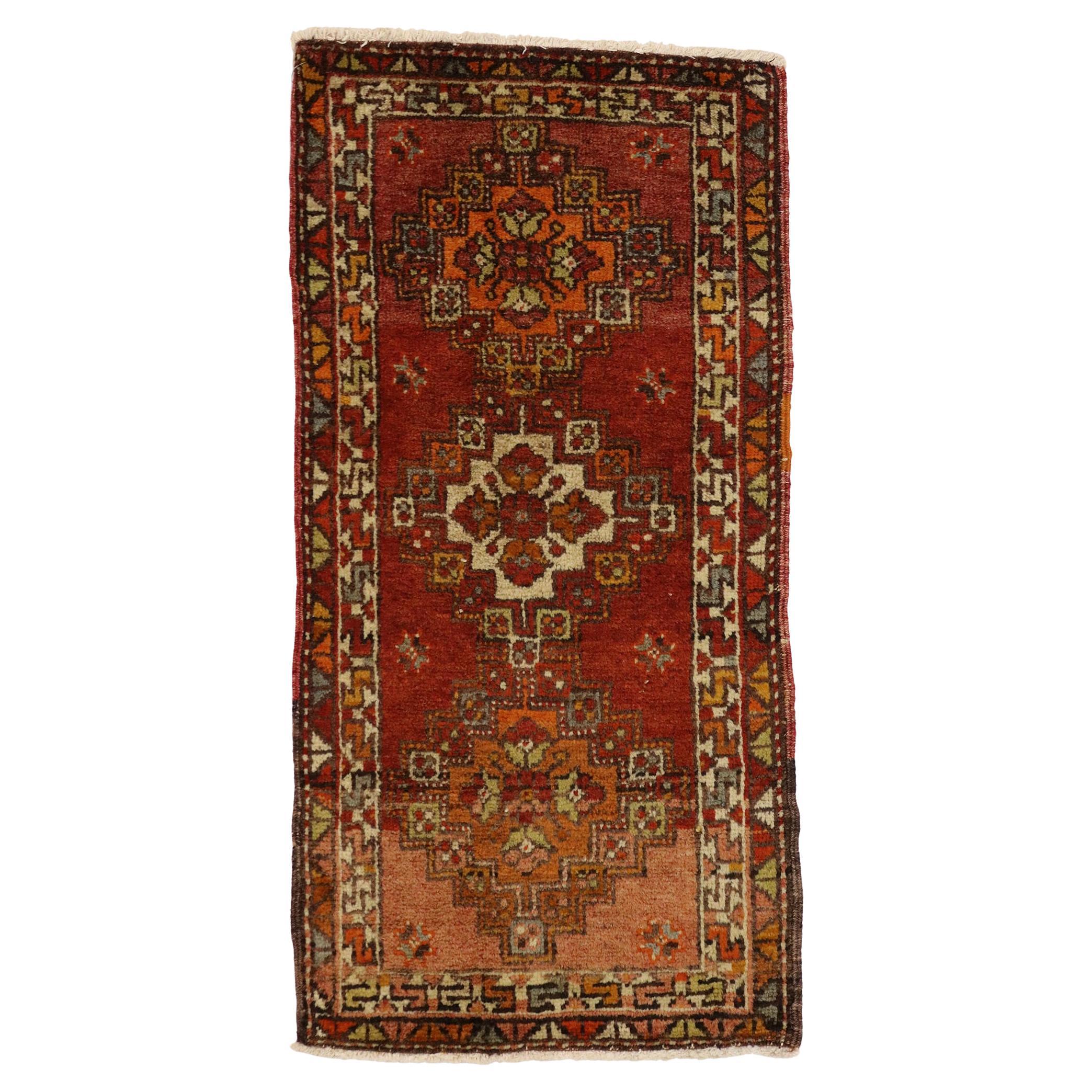 Alfombra turca vintage Yastik Oushak, el atractivo atemporal se une a la durabilidad con estilo en venta