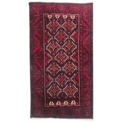Vintage Turkmen Baluch Afghan Rug