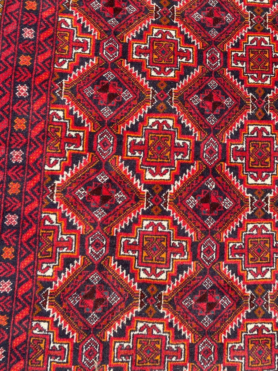 Afghan Bobyrug’s Vintage Turkmen Baluch Rug For Sale
