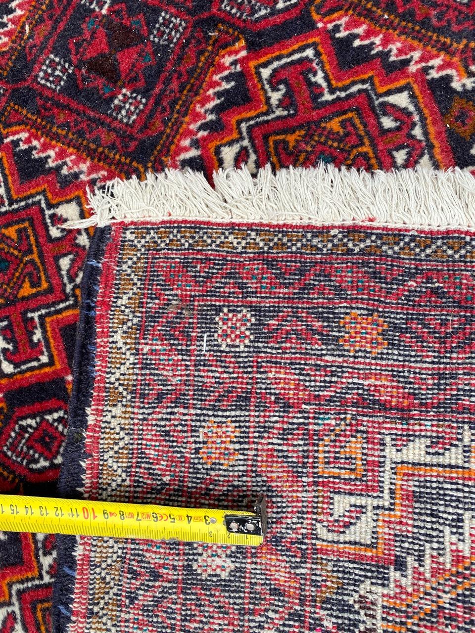Bobyrug’s Vintage Turkmen Baluch Rug For Sale 1