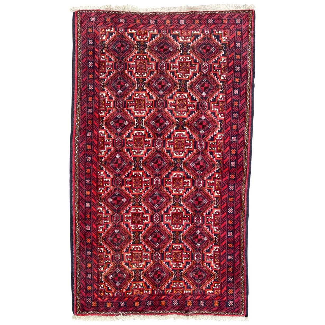 Tapis vintage turkmène baloutche de Bobyrug en vente