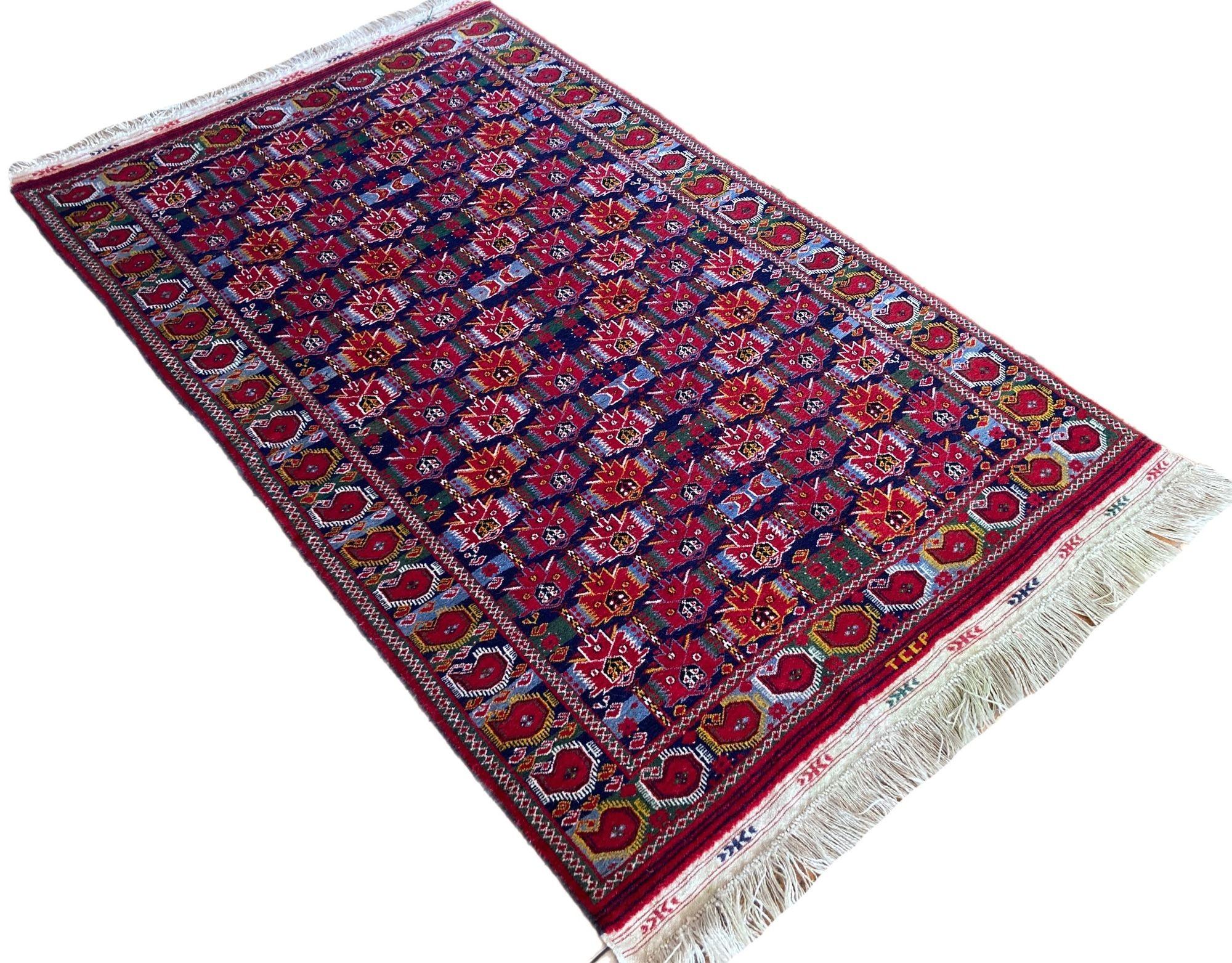 Turkmeno Tappeto Vintage Beshir Turkmen 1.93m x 1.25m in vendita