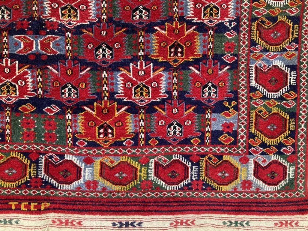 Lana Tappeto Vintage Beshir Turkmen 1.93m x 1.25m in vendita