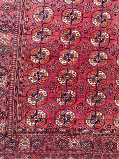 Bobyrug’s nice Vintage Turkmen Bokhara Rug