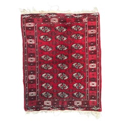 Vintage Turkmen Bokhara Rug