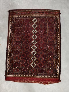 Vintage Turkmen hand-knotted Bag or Floor Pillow Case
