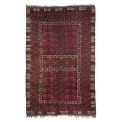 Turkmenischer Vintage-Teppich 4'11'' x 7'7''