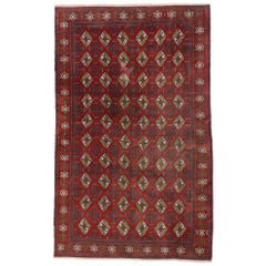 Tapis turkmène vintage de style tribal moderne, tapis Tekke Accent, tapis Turkoman