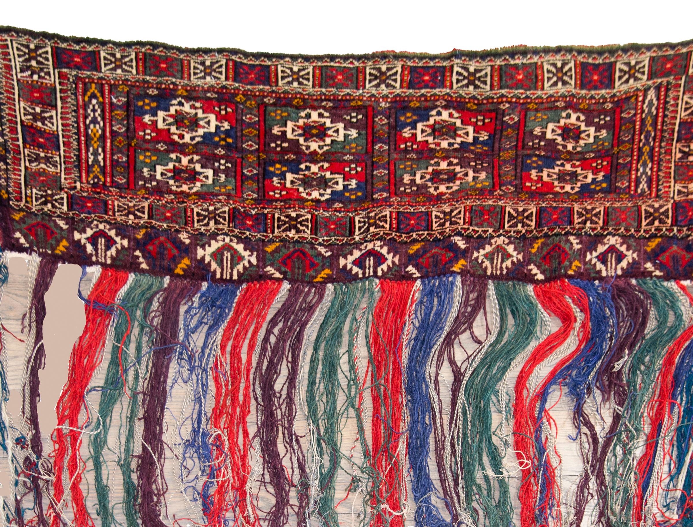 Tribal Vintage Turkmen Wedding Asmalyk For Sale