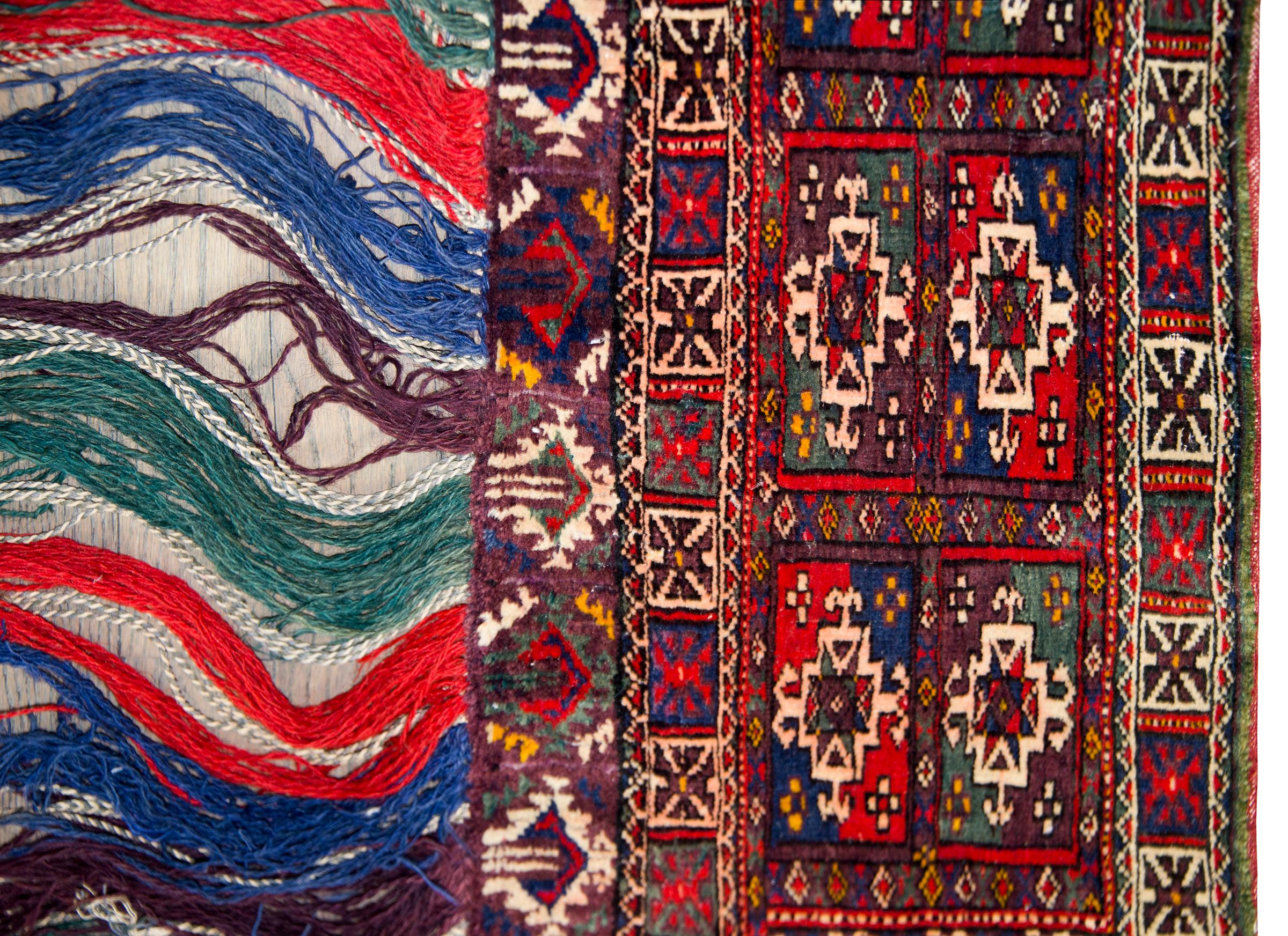 Hand-Knotted Vintage Turkmen Wedding Asmalyk For Sale