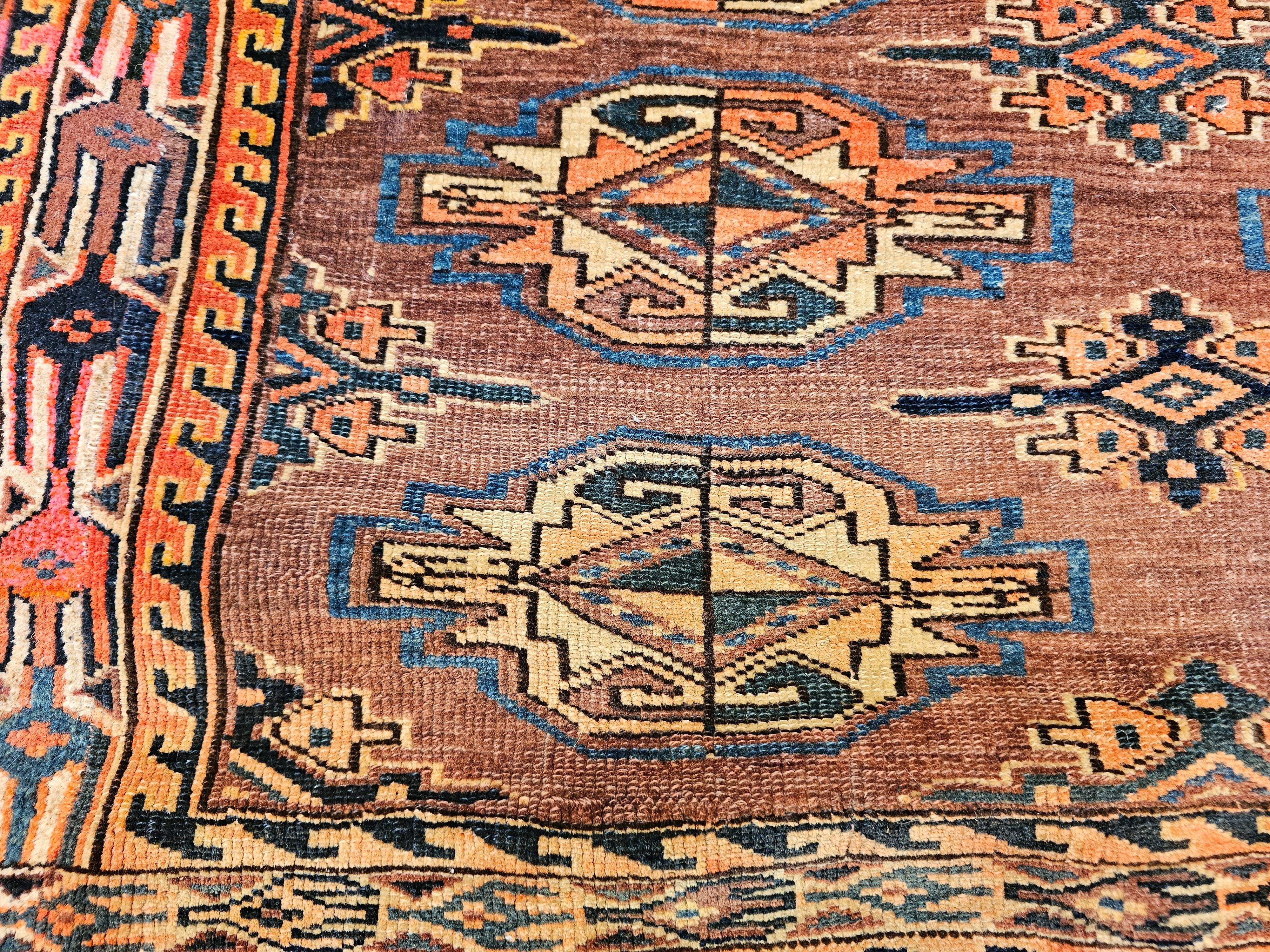 Turkmenische Yomut Chuval-Tasche im Vintage-Stil (20. Jahrhundert) im Angebot