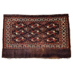 Vintage Turkmen Yomut Chuval Bagface