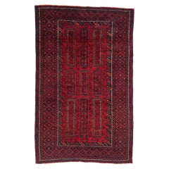 Turkoman Afghanischer Vintage-Teppich, 04'02 x 06'07