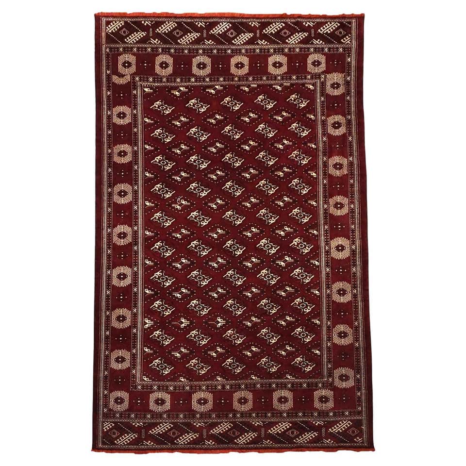 Vintage Turkoman Yomud Rug, circa 1960 For Sale at 1stDibs