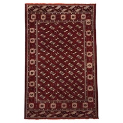 Vintage Turkoman Bukhara Rug, circa 1960