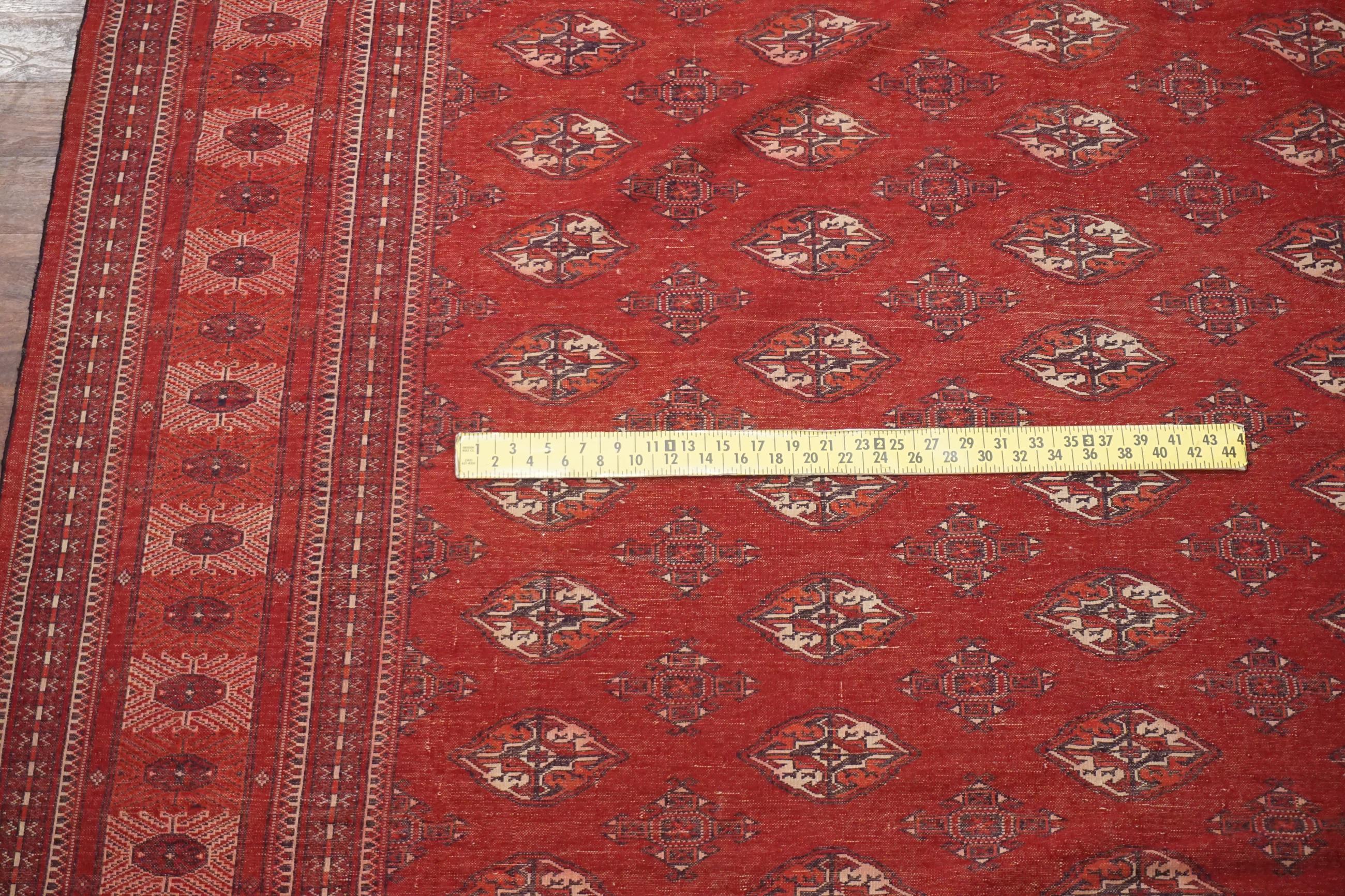 Late 20th Century Vintage Turkoman Bukhara Rug, circa 1970 For Sale