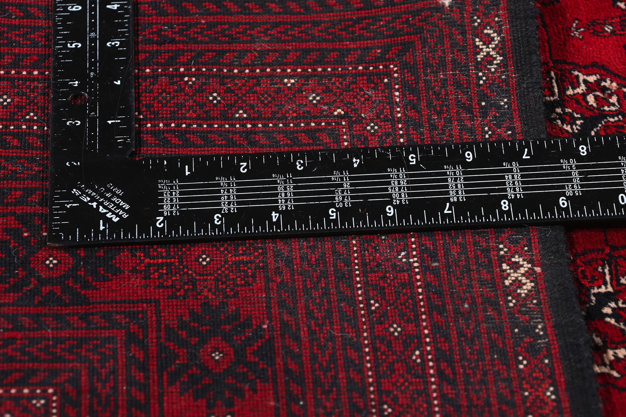Vintage Turkoman Wool and Silk Rug,  09'11 x 13'00 In Good Condition For Sale In Dallas, TX