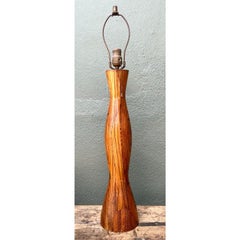 Vintage Turned Wood Lamp