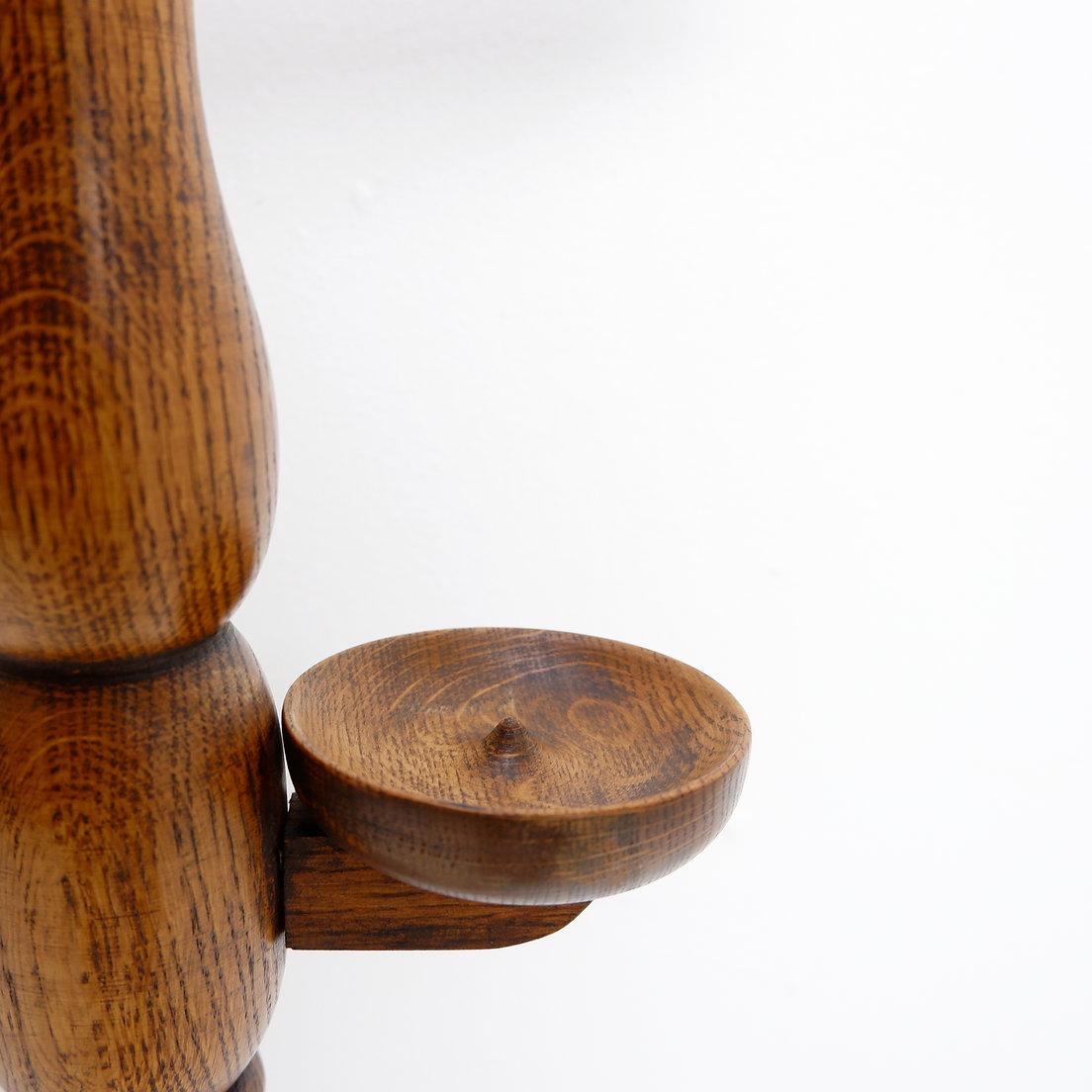 Wood Vintage turned wood Valet Stand - 1960s For Sale