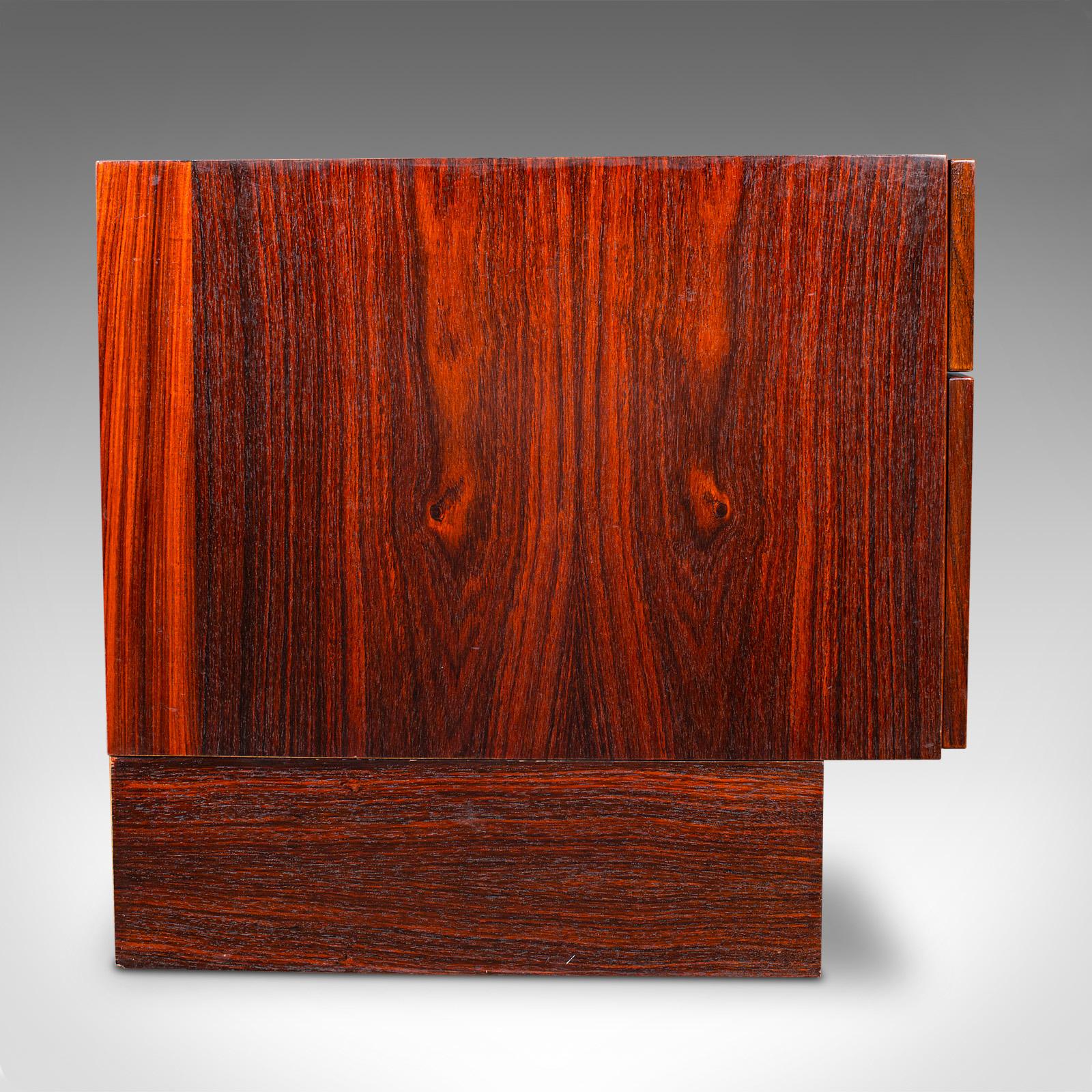 Vintage Turntable Display Stand, Danish, HiFi Cabinet, Kofod Larsen, Mid Century In Good Condition For Sale In Hele, Devon, GB