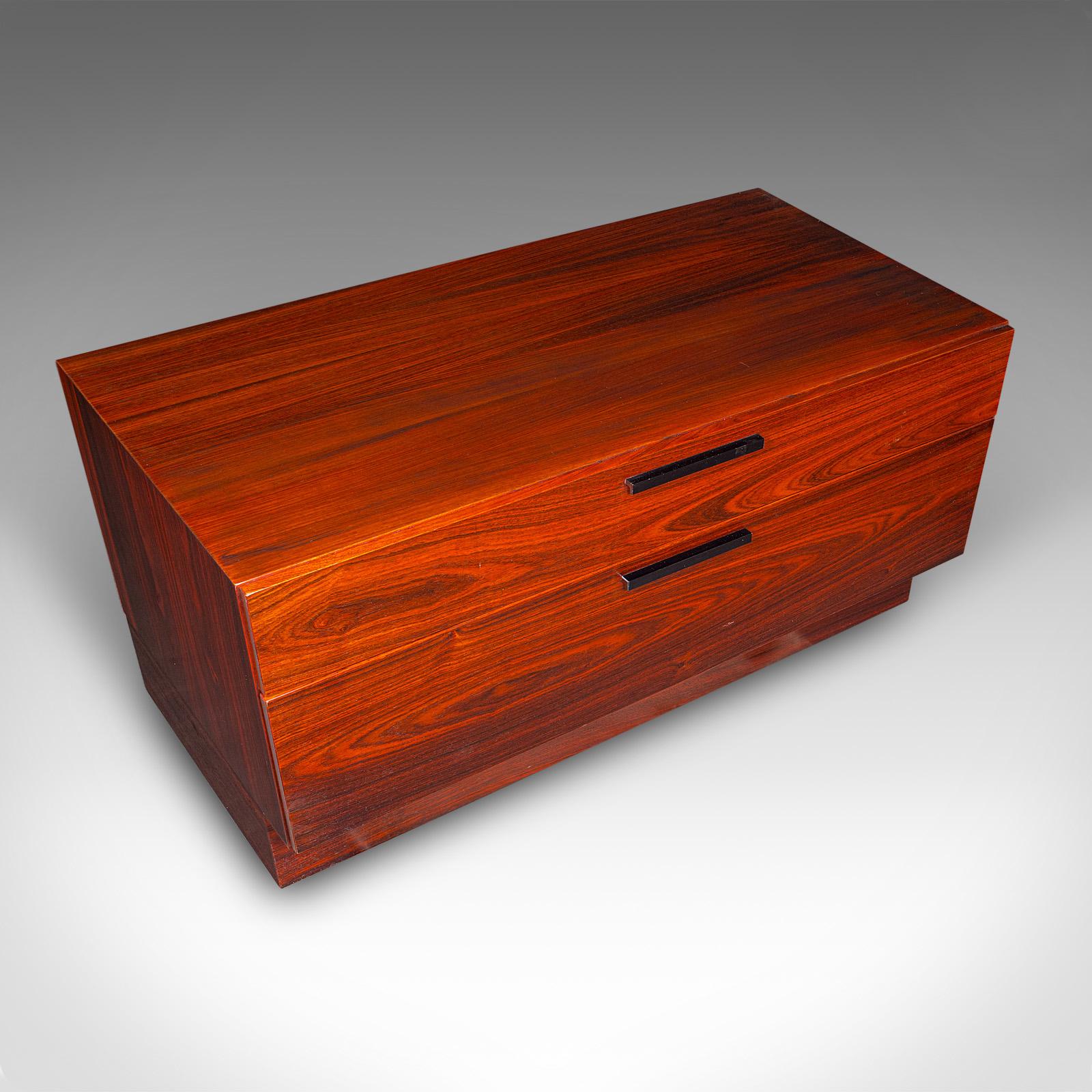 Vintage Turntable Display Stand, Danish, HiFi Cabinet, Kofod Larsen, Mid Century For Sale 1