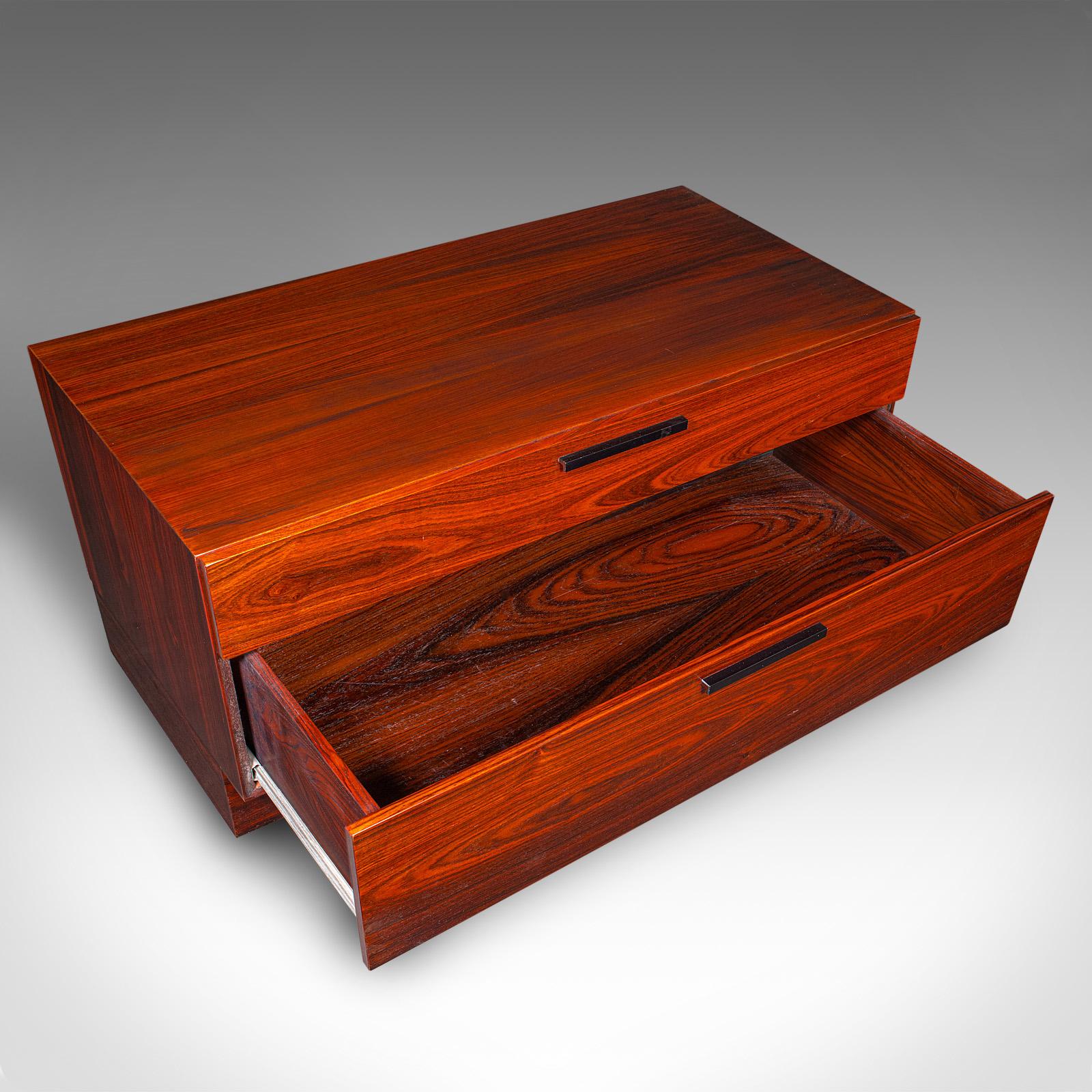 Vintage Turntable Display Stand, Danish, HiFi Cabinet, Kofod Larsen, Mid Century For Sale 3