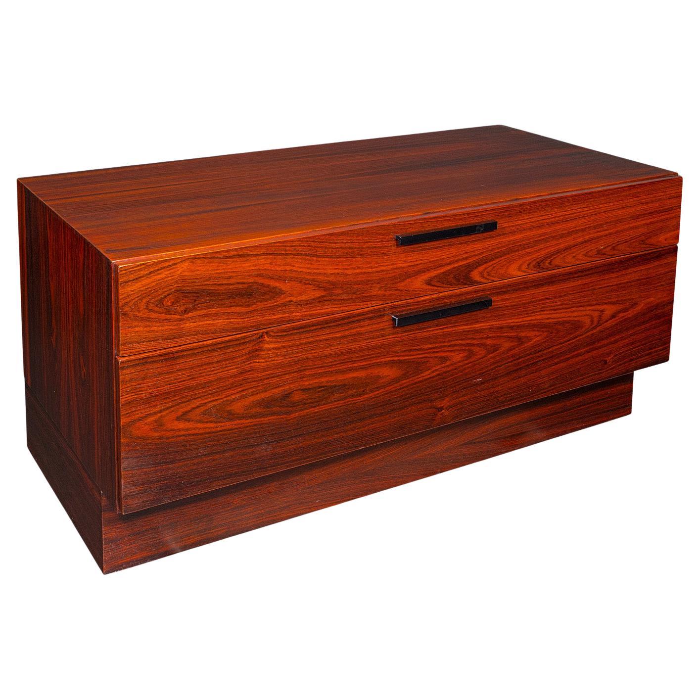 Vintage Turntable Display Stand, Danish, HiFi Cabinet, Kofod Larsen, Mid Century For Sale