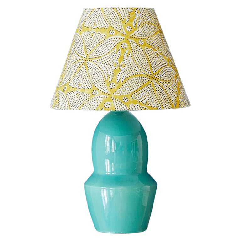 Vintage Turquoise Ceramic Table Lamp At 1stdibs