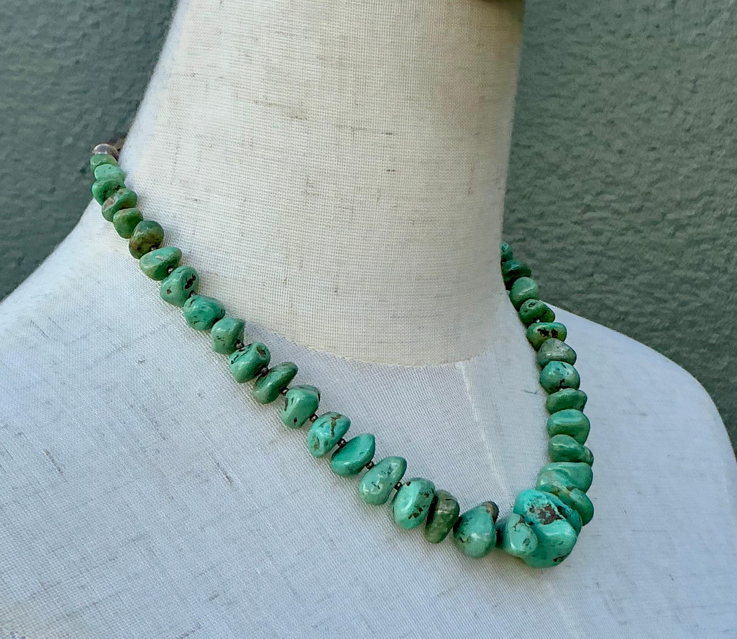 Collana a pezzi di turchese vintage 1