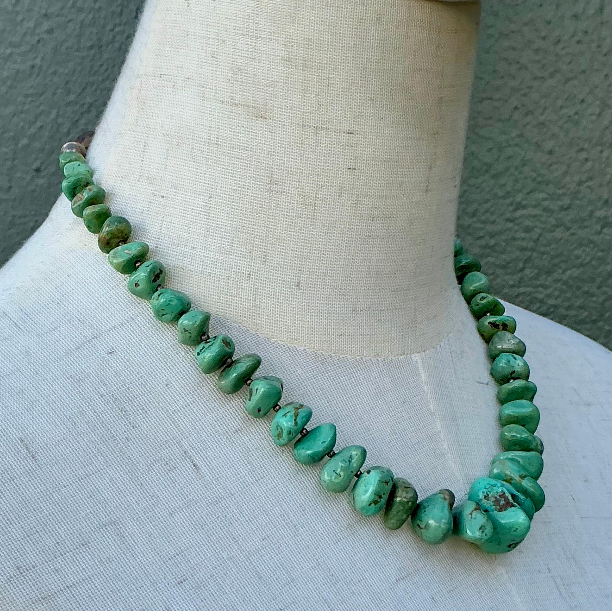 Collana a pezzi di turchese vintage 2