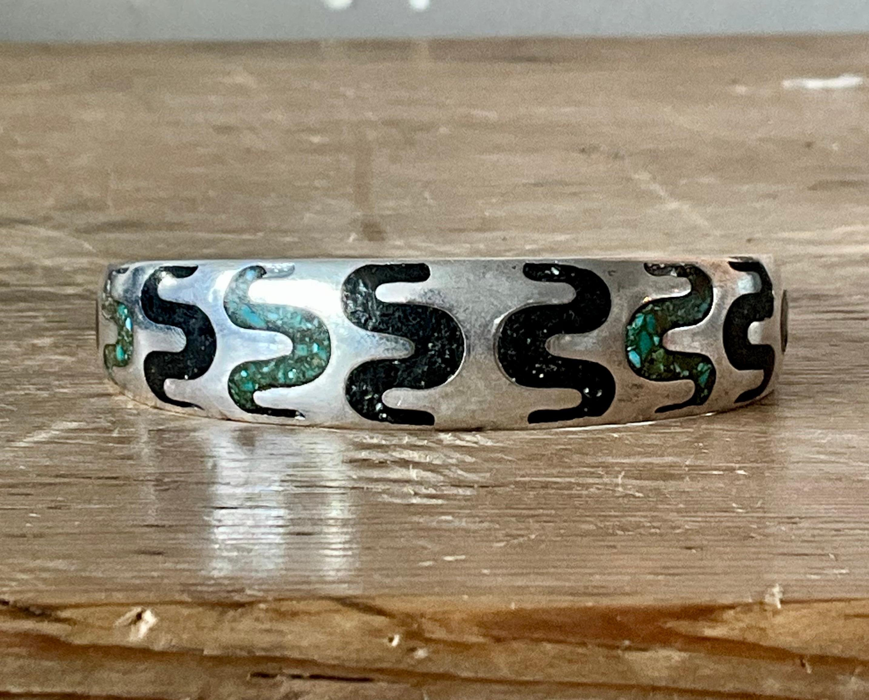 Artisan Vintage Turquoise David Andersen Norway 925 Sterling Silver Cuff For Sale