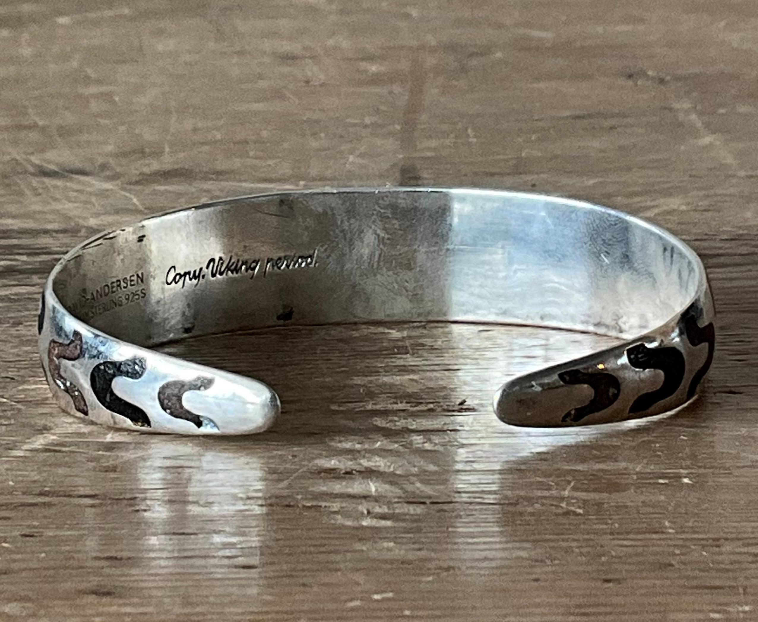 Vintage Turquoise David Andersen Norway 925 Sterling Silver Cuff For Sale 1