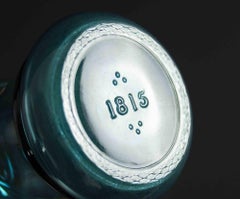 Vintage Turquoise Glass Vase, Italy 1970s