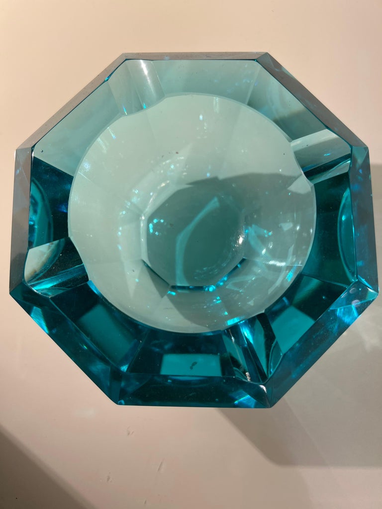 Bortoletti Turquoise Bellucci Murano Glass Magnifying Glass at FORZIERI