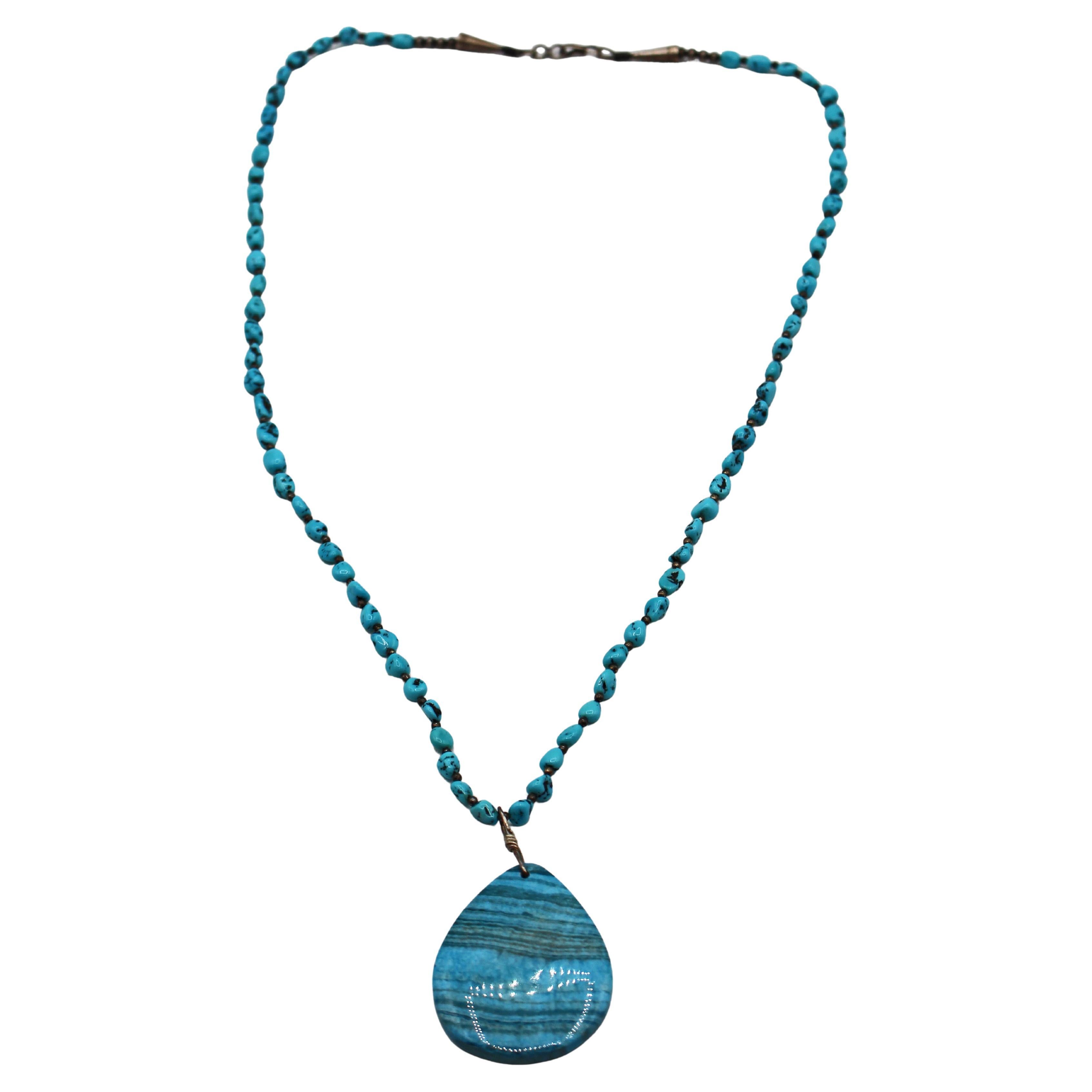 Vintage Turquoise Native American Necklace