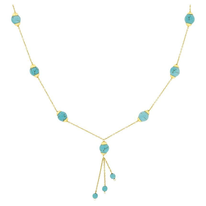 Vintage Turquoise Necklace, c.1970s