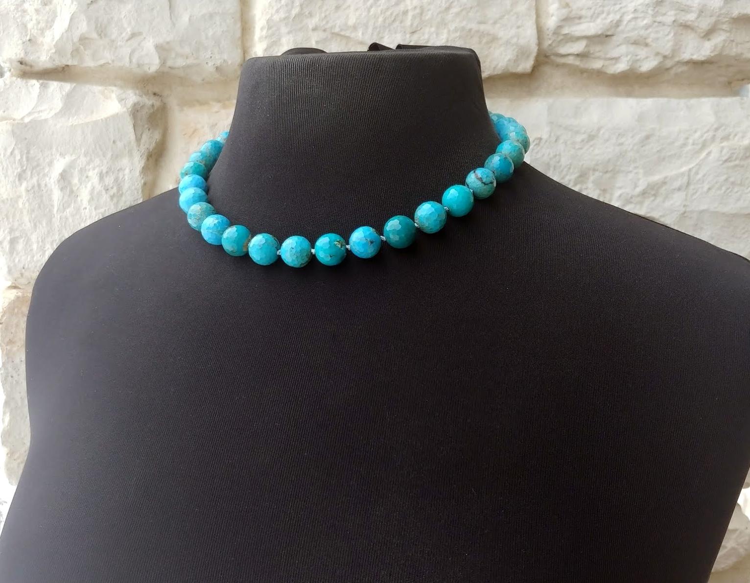 Bead Vintage Turquoise Necklace For Sale
