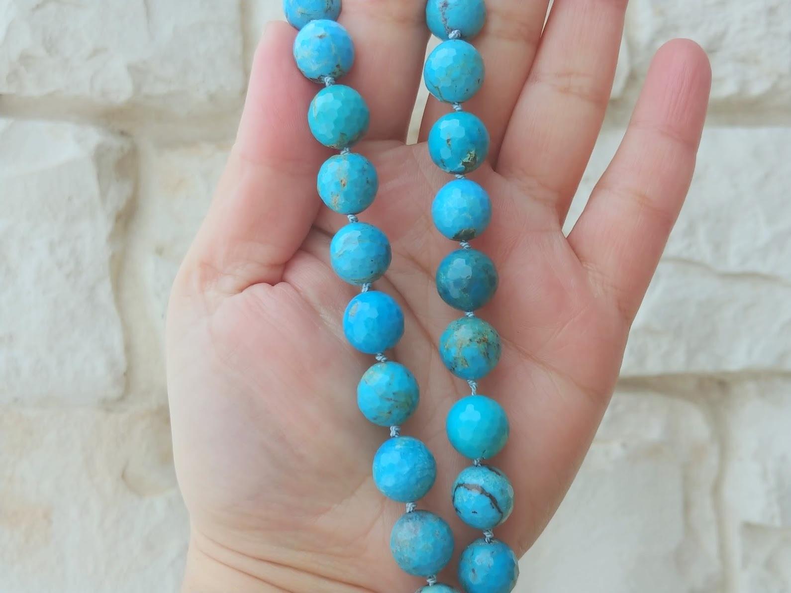 Vintage Turquoise Necklace In Good Condition For Sale In Chesterland, OH