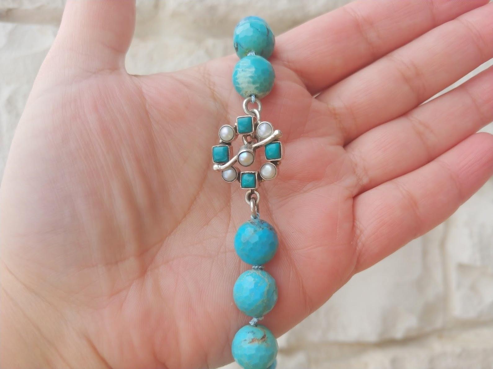 Women's Vintage Turquoise Necklace For Sale