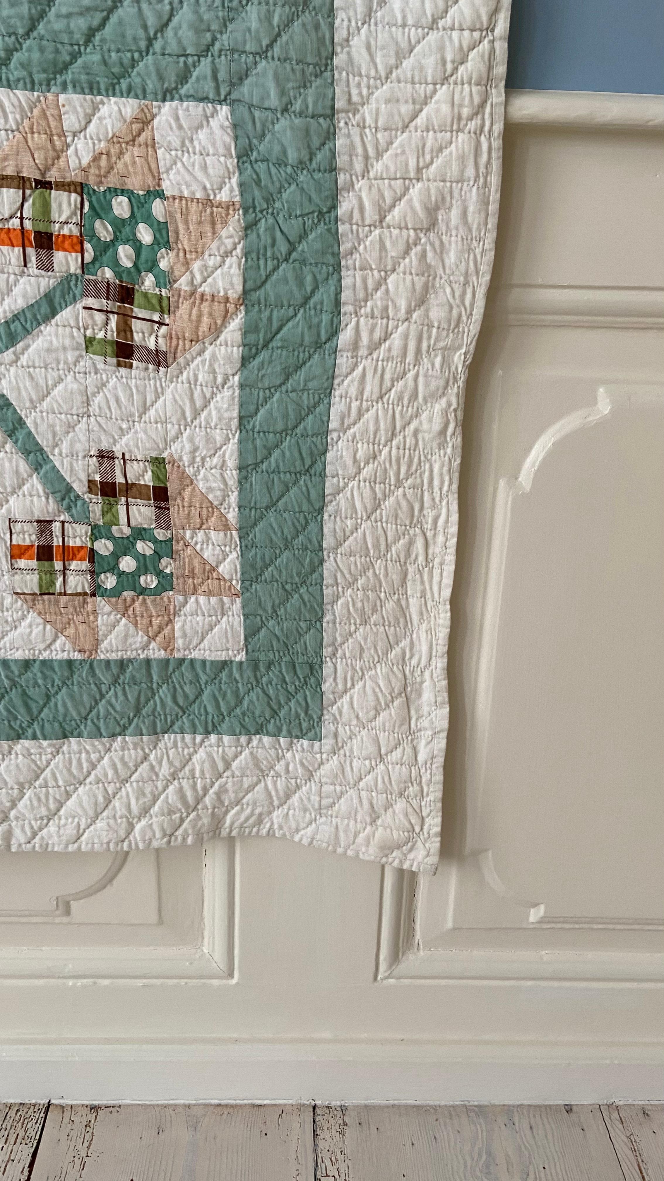 Vintage Turquoise Patchwork 