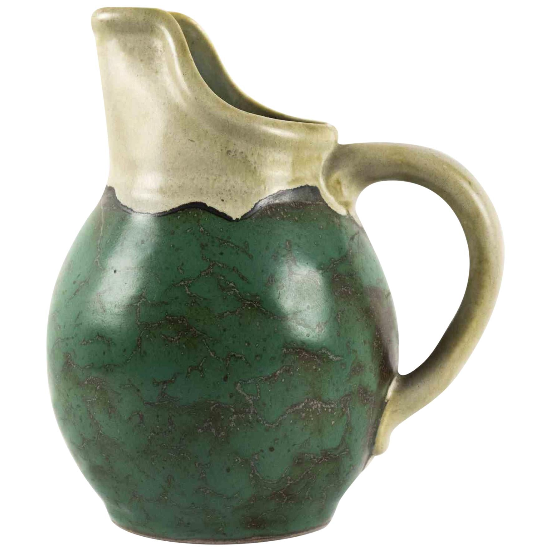 Vintage Turquoise Pitcher, Second Half of 20th Century