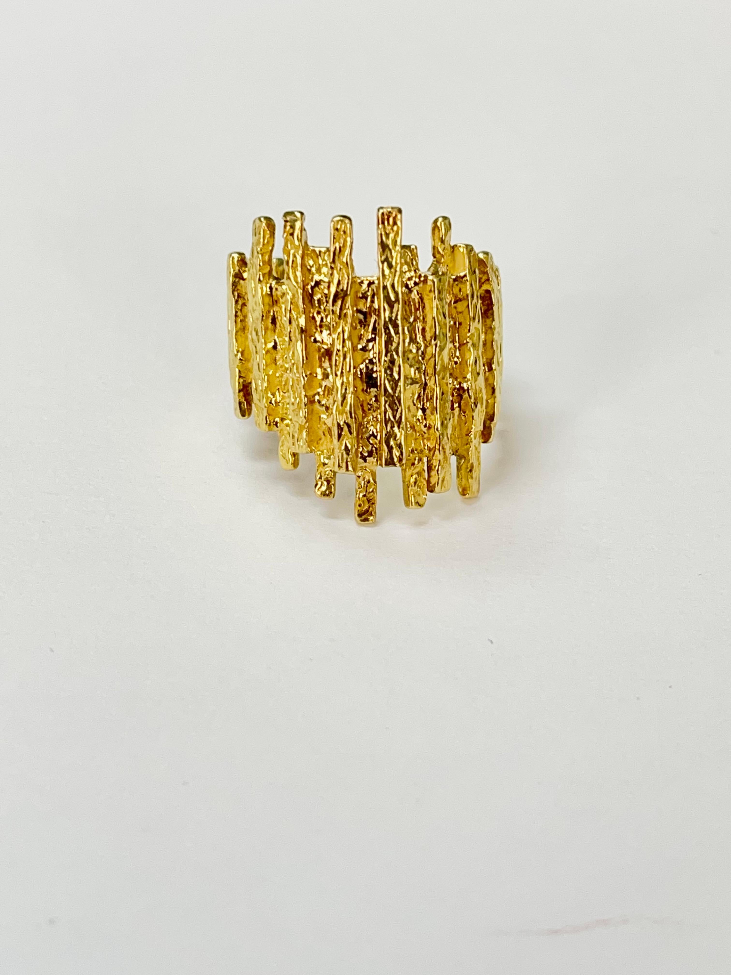 Vintage Turtle Diamant und Gold Ring / Pin in 18K Gelb Ring. im Angebot 4
