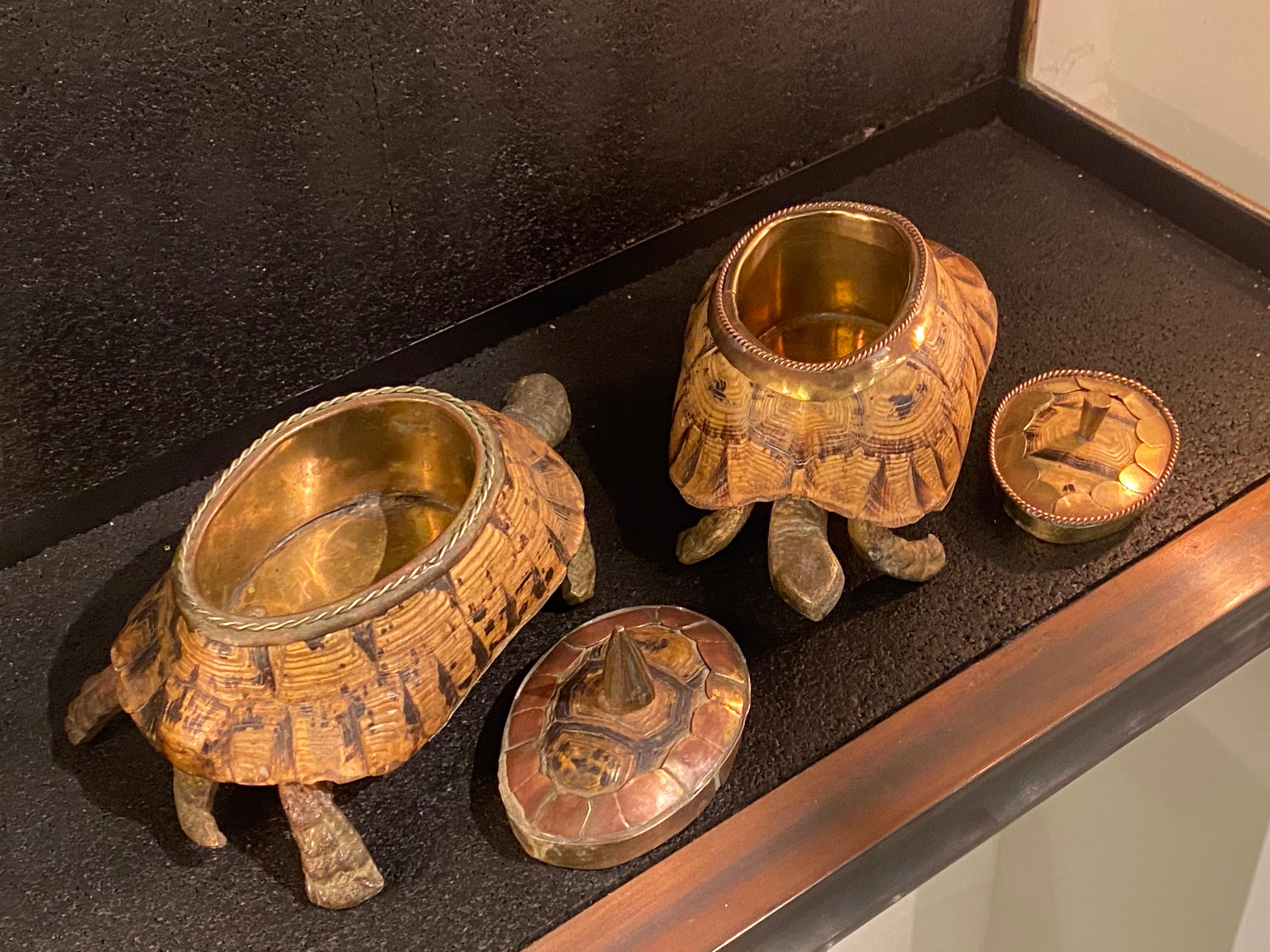 Vintage Turtle Shell Boxes In Good Condition In Saint-Ouen, FR