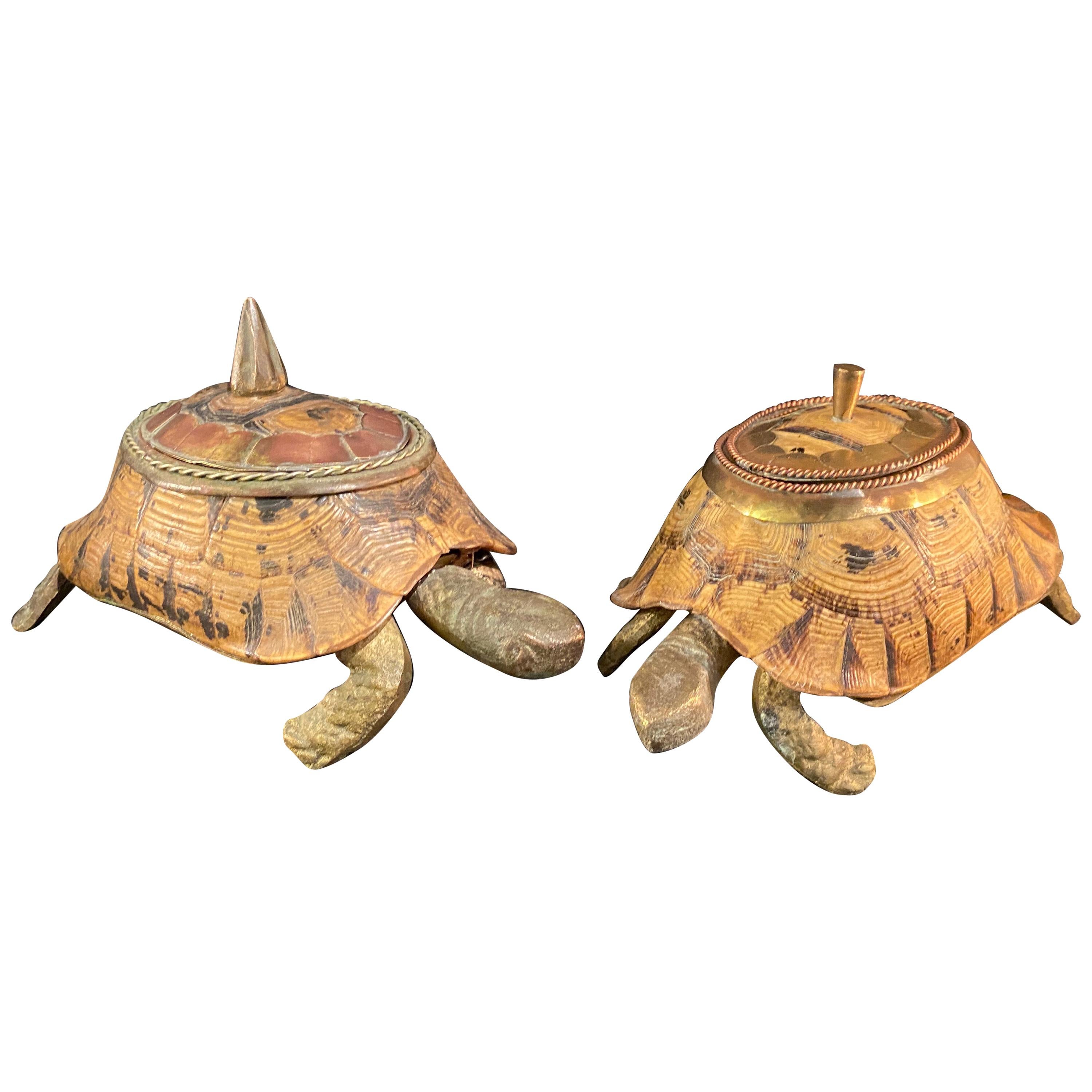 Vintage Turtle Shell Boxes