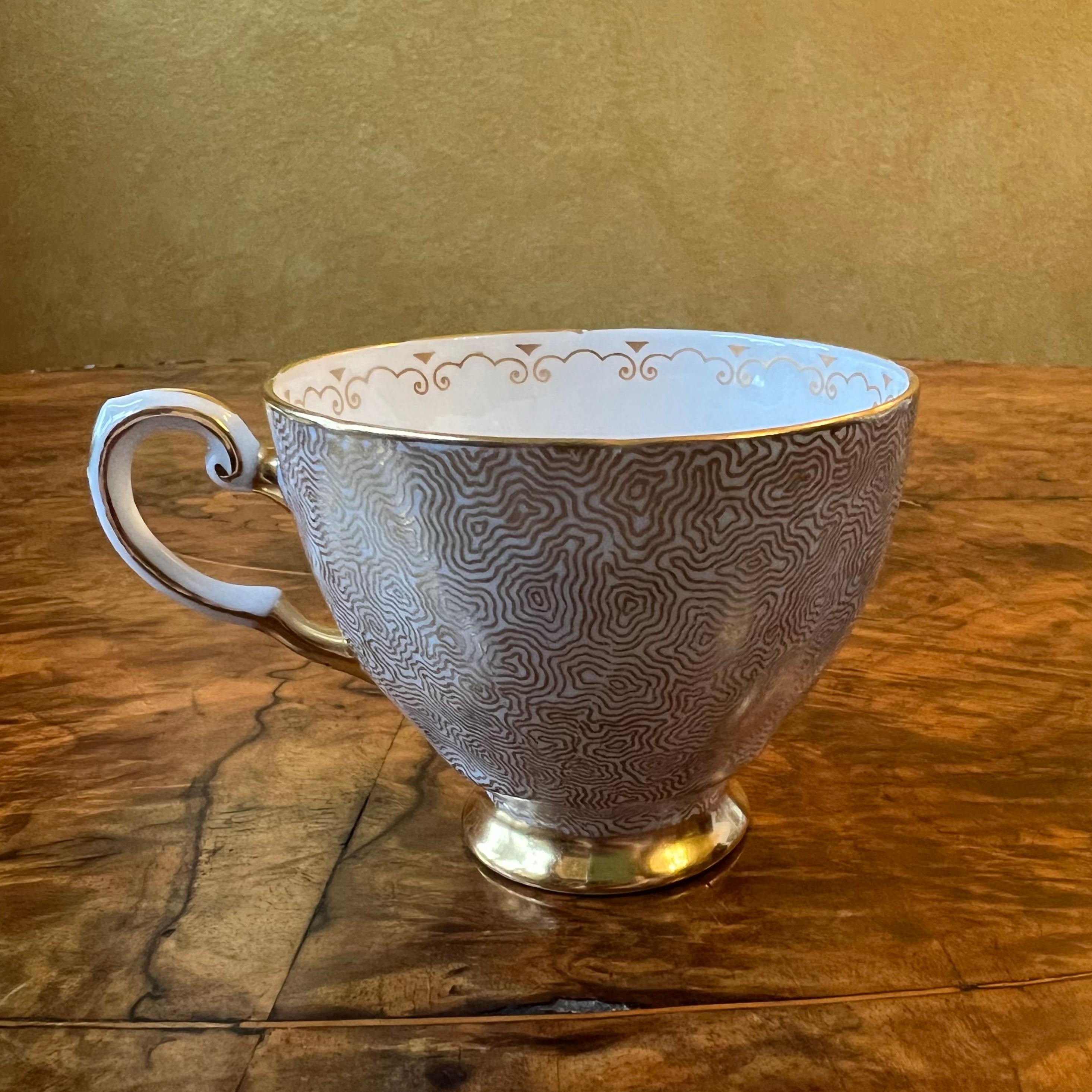 20th Century Vintage Tuscan Coffee Cup & Saucer For Sale