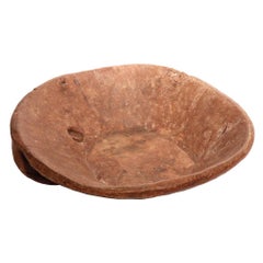 Vintage Tuscan Primitive Wood Dough Bowl