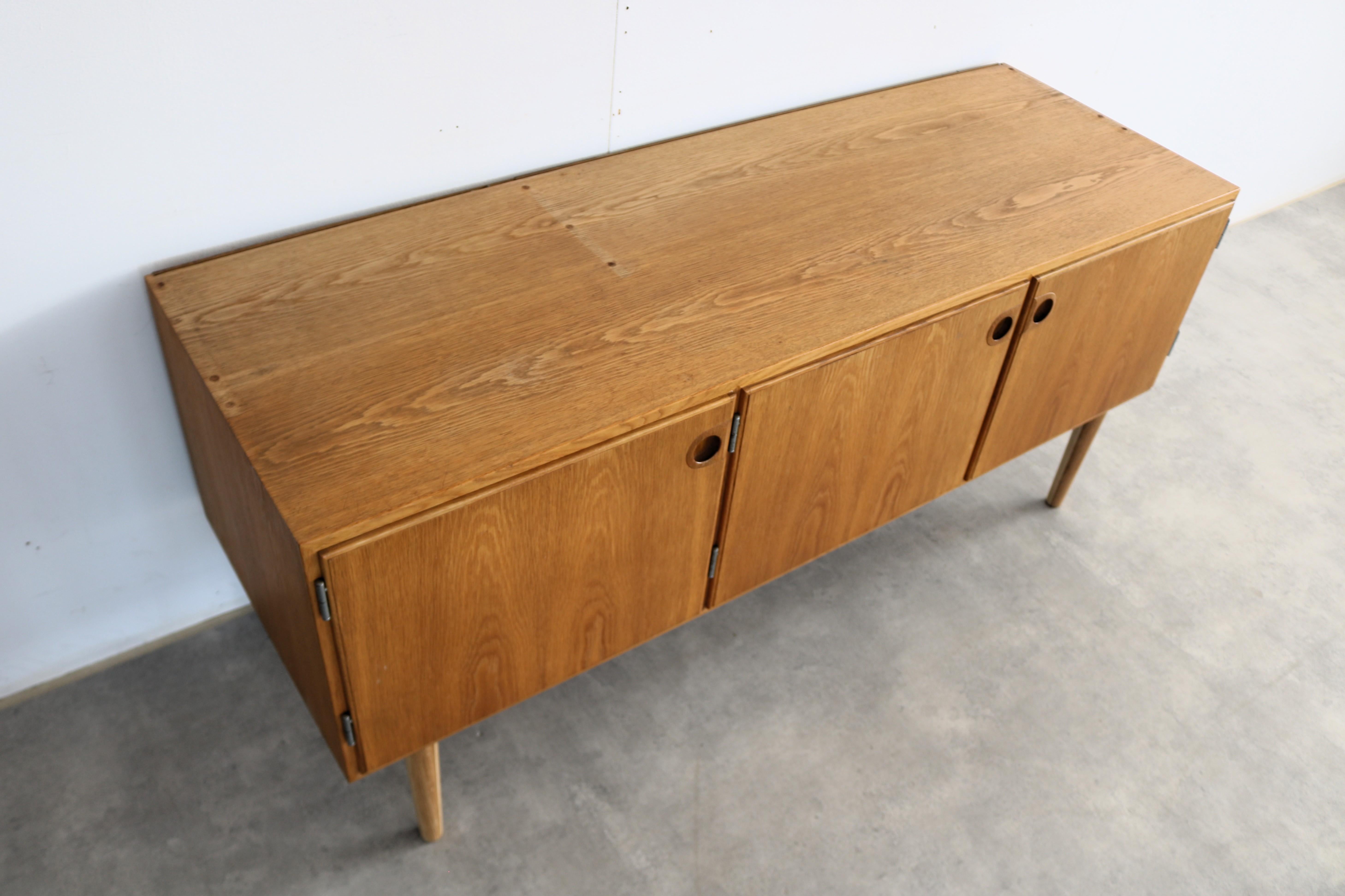 Oak vintage TV cabinet  dresser  sideboard  Danish For Sale