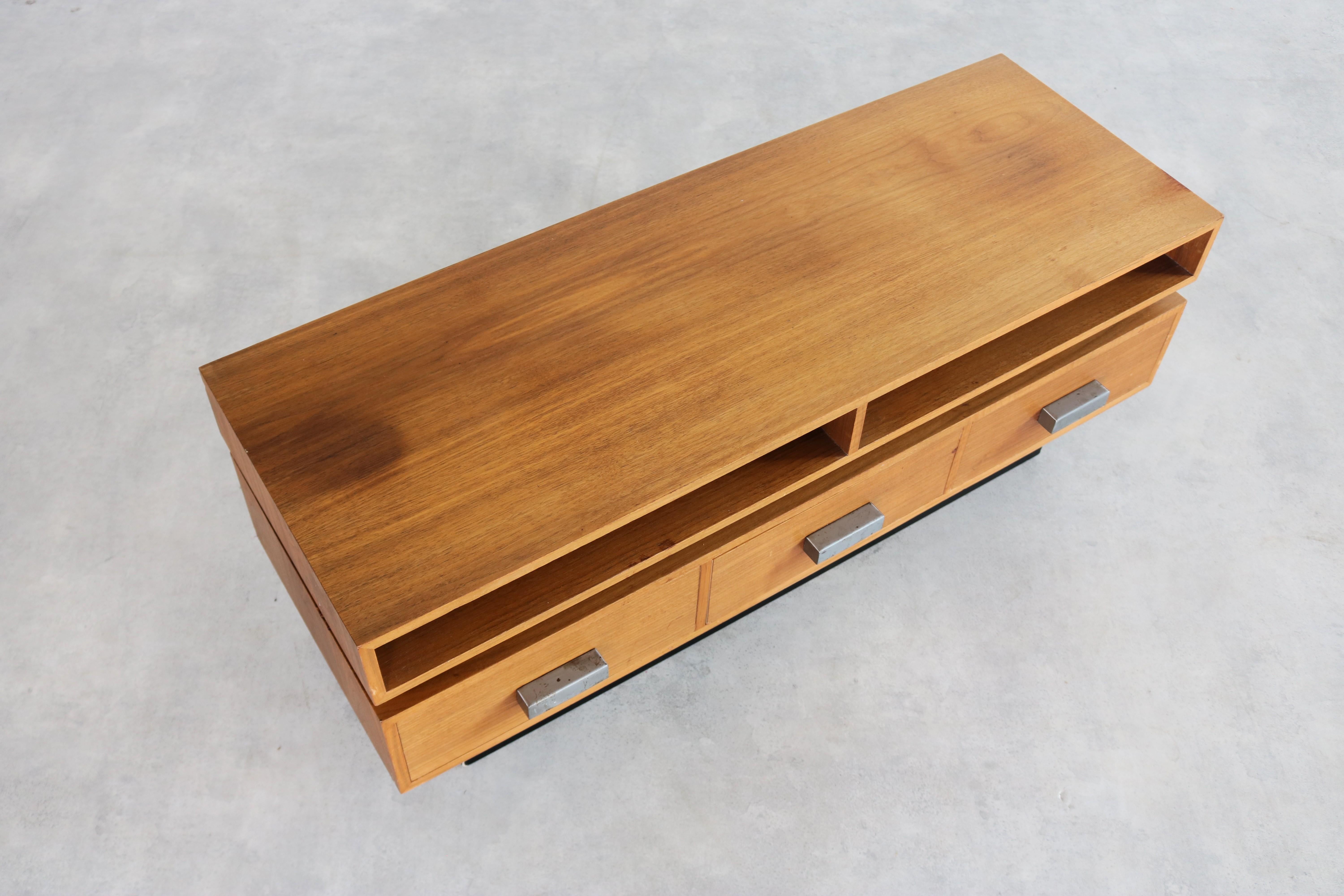 Chrome Vintage TV stand  chest of drawers  sideboard  Swedish For Sale